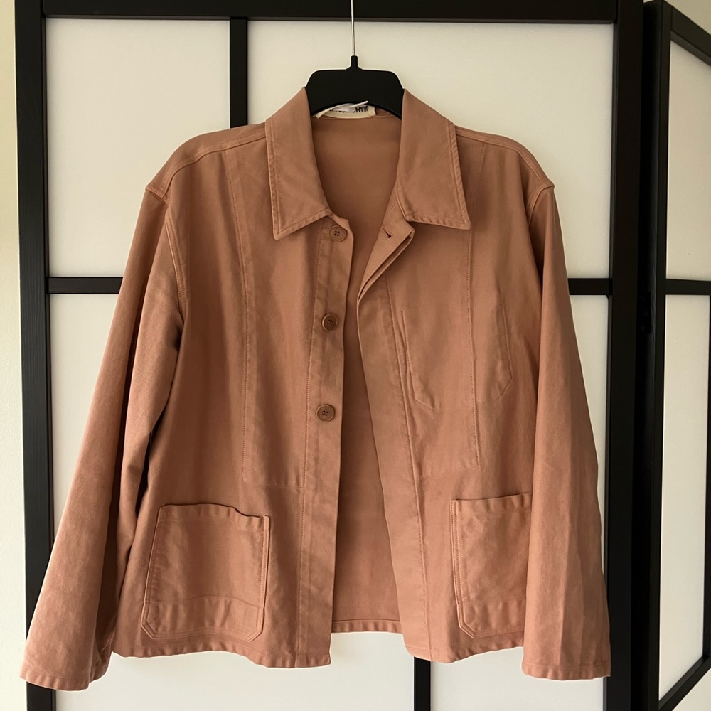 CARON CALLAHAN mauve jacket sz L